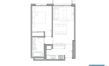 Departamento 2 ambientes con cochera Tigre Piso 21 TORRES CARDON TIGRE