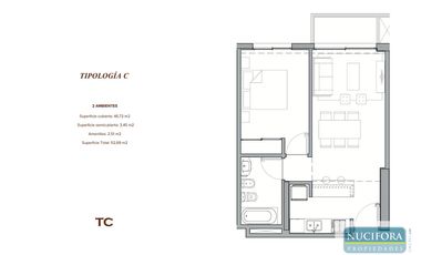 Departamento 2 ambientes con cochera Tigre Piso 21 TORRES CARDON TIGRE