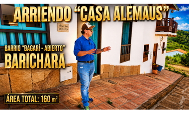 Arriendo Casa en Barichara Sector Bagari Casa Alemaus