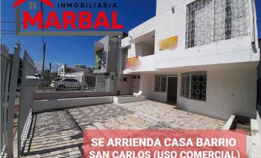 SE ARRIENDA CASA BARRIO SAN CARLOS (USO COMERCIAL)