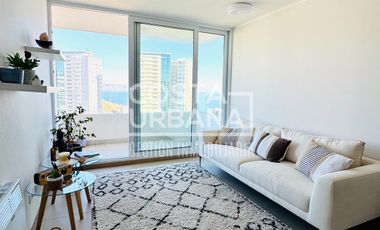 Departamento con vista al mar, Costa de Montemar 1 D | 1 E