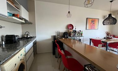 Departamento en alquiler, 2 ambientes en Marinas del Canal, con vista al río y parrilla