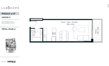 Emprendimiento en Villa Crespo - La Boheme - Monoambiente con Balcon