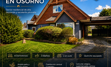 CASA EN SECTOR RESIDENCIAL DE ALTA PLUSVALÍA