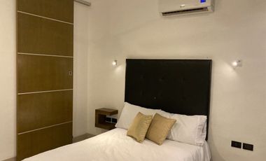 Departamento amueblado, con piscina en área social en Sodzil Norte