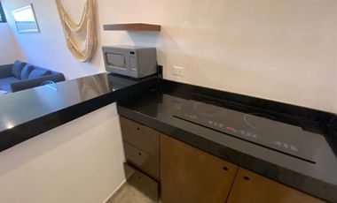 DEPARTAMENTO AMUEBLADO EN RENTA VIBRAS TULUMINATI -2 CUADRAS DE ALTABRISA