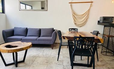 DEPARTAMENTO AMUEBLADO EN RENTA VIBRAS TULUMINATI -2 CUADRAS DE ALTABRISA