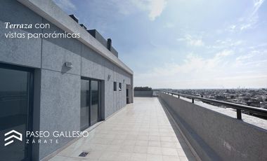 Departamento 2 dormitorios. Con balcón. A Estrenar. Edificio Paseo Gallesio, Zárate Centro