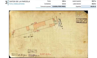Venta Lote - 424 mts2. Ubicación Estratégica. Oportunidad!