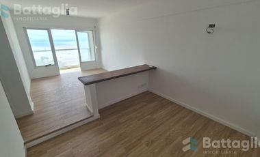 Departamento de dos ambientes refaccionado con vista al mar en edificio con amenities