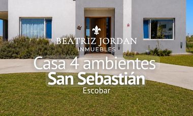 CASA 4 AMBIENTES EN VENTA, SAN SEBASTIAN, ESCOBAR