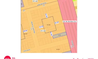 Terreno 11 frente x 50 m fondo - Bv. Rondeau 1200 - Alberdi Rosario | Venta
