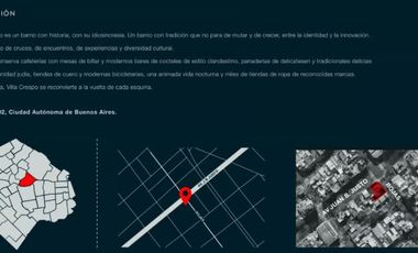 VENTA -  2 AMBIENTES CON BALCON TERRAZA -  VILLA CRESPO - EMPRENDIMIENTO LA BOHEME