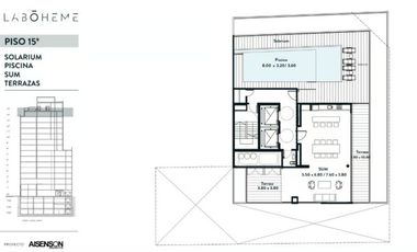 VENTA -  2 AMBIENTES CON BALCON TERRAZA -  VILLA CRESPO - EMPRENDIMIENTO LA BOHEME