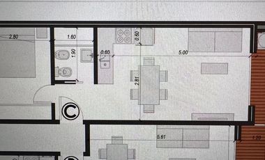 VENTA DEPTO 2 AMBIENTES A ESTRENAR GRAL SAN MARTIN