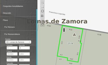 VENTA LOTE LOMAS DE ZAMORA IDEAL EMPRENDIMIENTO