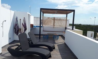DEPARTAMENTO EN RENTA EN PUNTA ESTRELLA, PLAYA DEL CARMEN, Q. ROO