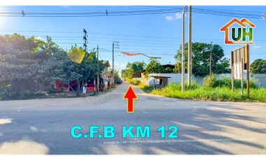 00717-VENDO AMPLIO TERRENO A 03 CUADRAS DE LA C.F.B KM 12  - AT 795 M2