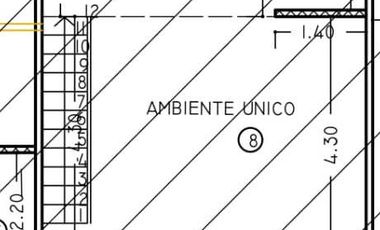 Monoambiente en alquiler en Morón, con entrepiso funcional como dormitorio