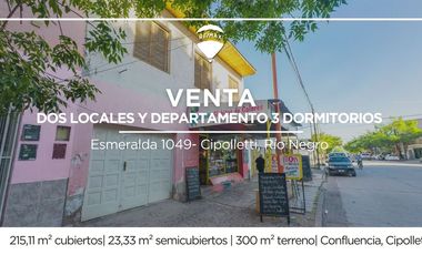 LOCALES COMERCIALES + DEPARTAMENTO EN VENTA