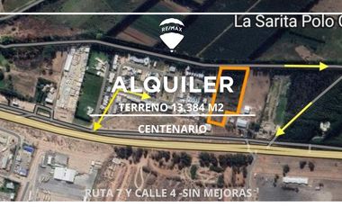 ALQUILER  1.3 HAS EN CENTENARIO