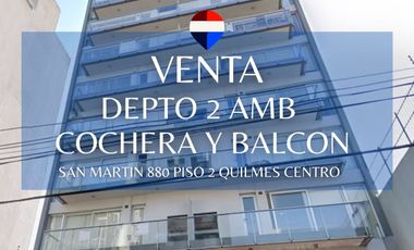 VENTA DPTO 2 AMB CON COCHERA QUILMES CENTRO