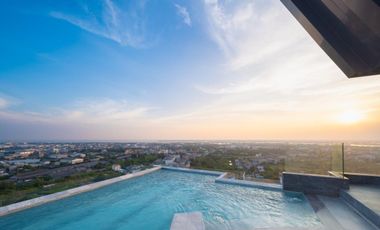 The Origin E22 Station, new condo, river and sea view The most beautiful view in Samut Prakan area