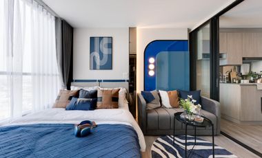 The Origin E22 Station, new condo, river and sea view The most beautiful view in Samut Prakan area