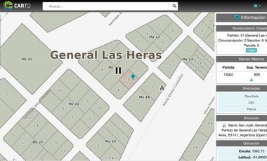 VENTA LOTE GRAL LAS HERAS A METROS DE RUTA 40