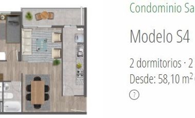 Departamento en Arriendo en Condominio San Alberto --Santa Herminia con San Ignacio, Padre Hurtado