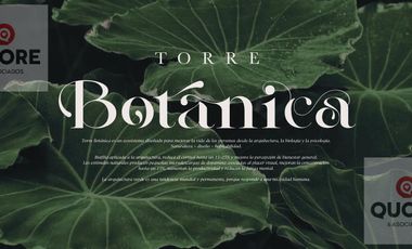 Torre Botánica | 1, 2 y 3 Dorm + Penthouses | Arquitectura Biofílica | Preventa desde USD 2.900/m²