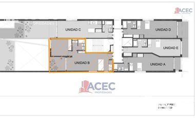Venta Departamento 1 Dormitorio con Patio - Barrio Martin