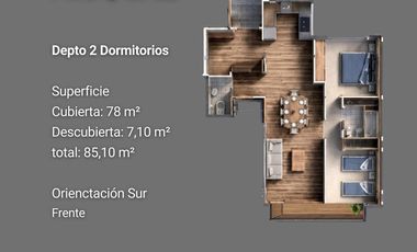 Venta - Departmento 2 Dormitorios - Tipología F - Centro Oeste - Neuquén Capital