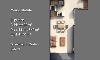 Venta - Monoambiente - Tipología G - Centro Oeste - Neuquén Capital