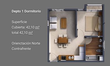 Venta - Departamento 1 Dormitorio - Tipología B - Centro Oeste - Neuquén Capital