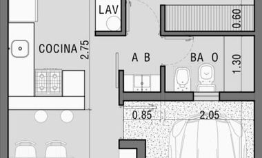 VENTA/CASA PH/1 DORMIT/ PATIO/COCHERA/PB
