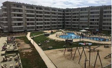 Departamento en Venta en Se Vende Amoblado Departamento con Vista al Mar en Los Molles – Condominio Costanera del Mar
