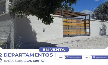 VENTA DE 2 DEPARTAMENTOS DE 1 DORMITORIO LAS GRUTA