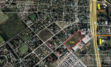 ALQUILER 2 HA ZONIFICACION INDUSTRIAL BERAZATEGUI A 100 MTS DE AUT. 2 KM 40 SIN EXPENSAS