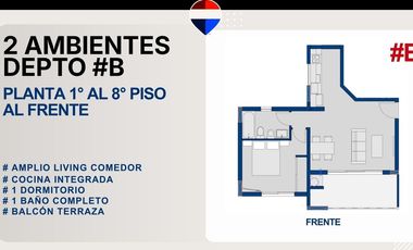 VENTA DEPARTAMENTO 2 AMBIENTES. 48 CUOTAS. BERNAL