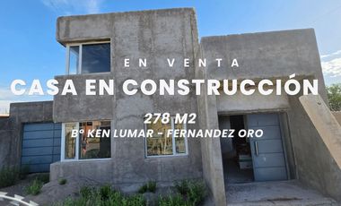 VENTA CASA EN CONSTRUCCIÓN, FERNANDEZ ORO
