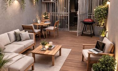 DEPARTAMENTO CON PATIO DE 22 m2