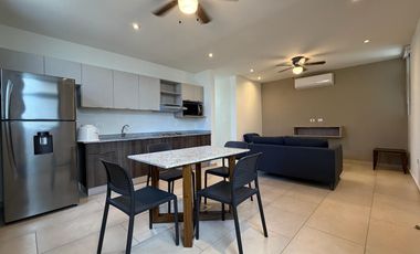Departamento amueblado de 1 recámara en renta en Mérida