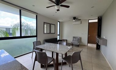 Departamento amueblado de 2 recámaras  en renta en Mérida