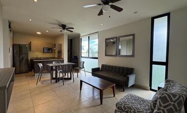 Departamento amueblado de 2 recámaras  en renta en Mérida