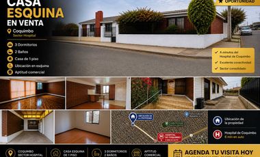 Casa en venta  en COQUIMBO