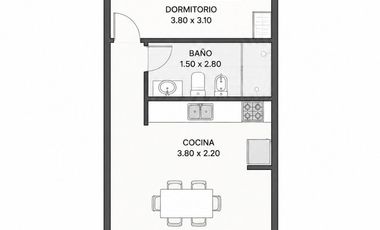 ALQUILER DEPARATAMENTO 2 AMBIENTES EN JOSE C PAZ - BAJAS EXPENSAS
