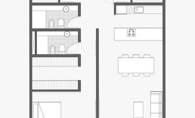 Departamento en  venta de 2 ambientes con financiación amplia.