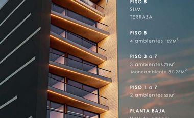 Departamento en  venta de 2 ambientes con financiación amplia.