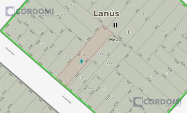 Venta Casa en Lanús Este lote 8.66 x 48 mts Ideal Inversor